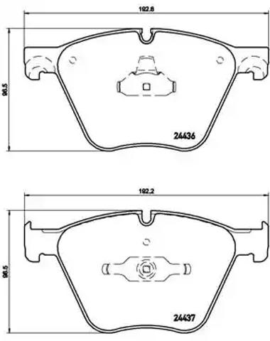 Передні гальмівні колодки P06073 BREMBO