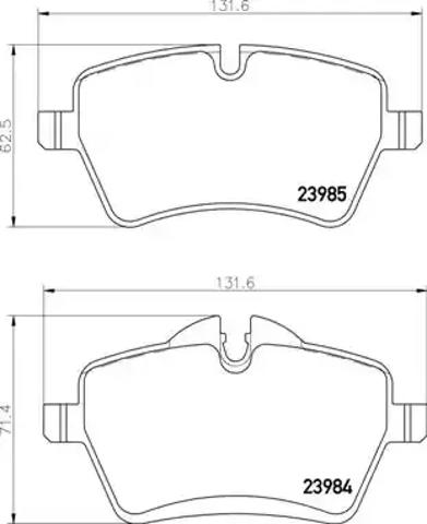 Колодки гальмівні дискові комплект P06086 BREMBO