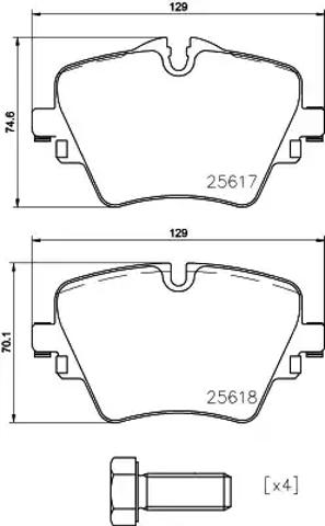 Колодки передні P06093 BREMBO