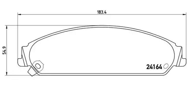 Передні гальмівні колодки P11017 BREMBO