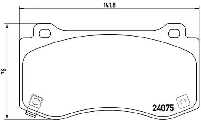 Передні гальмівні колодки P11023 BREMBO