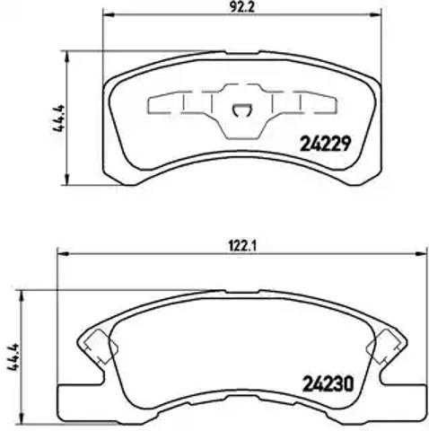 Тормозні колодки P16011 BREMBO