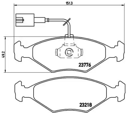 Колодки гальмівні дискові комплект P23122 BREMBO