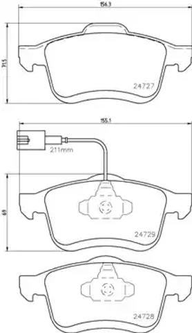Колодки передні P23130 BREMBO