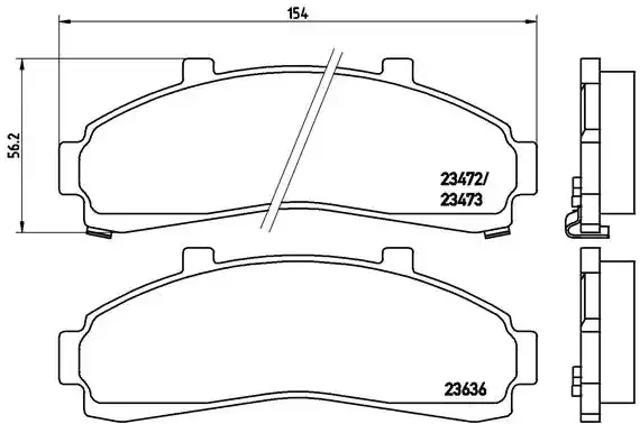 Гальмівні колодки P24041 BREMBO