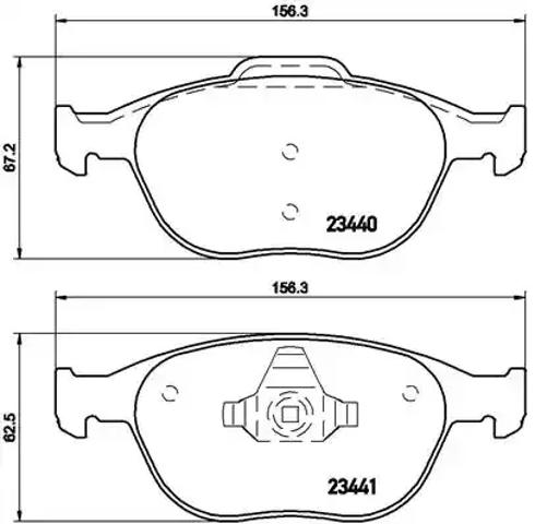 Передні гальмівні колодки P24058 BREMBO