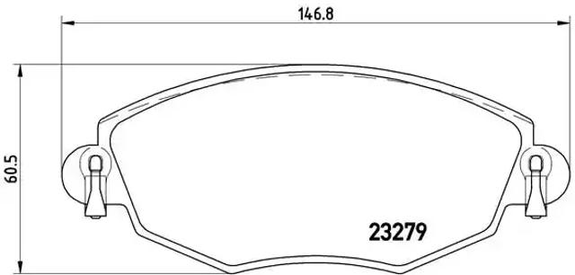 Тормозні колодки P24060 BREMBO