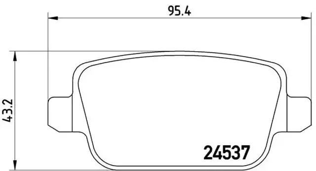 Задні колодки P24075 BREMBO
