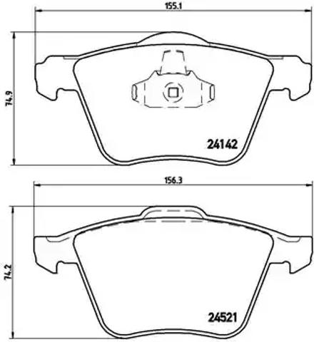 Гальмівні колодки P24077 BREMBO