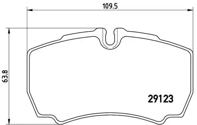 Колодки на гальмо задній дисковий P24084 BREMBO