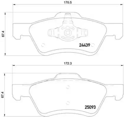 Гальмівні колодки P24159 BREMBO