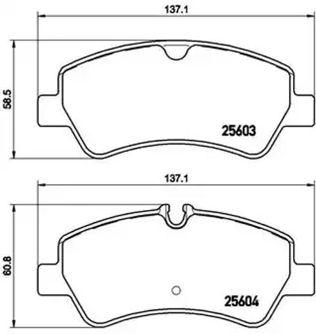 Колодки на гальмо задній дисковий P24160 BREMBO