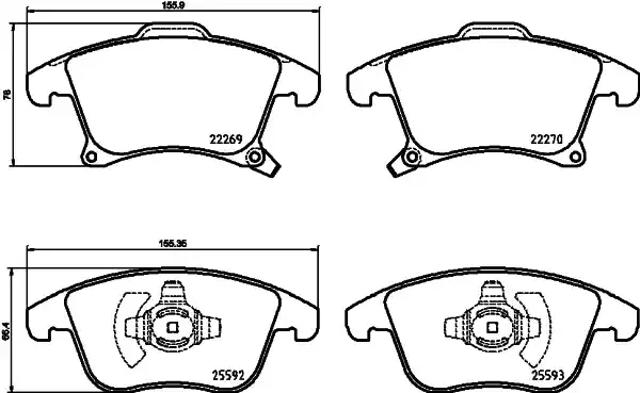 Тормозні колодки P24173 BREMBO