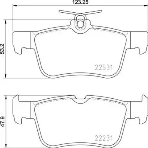 Задні дискові колодки P24175 BREMBO