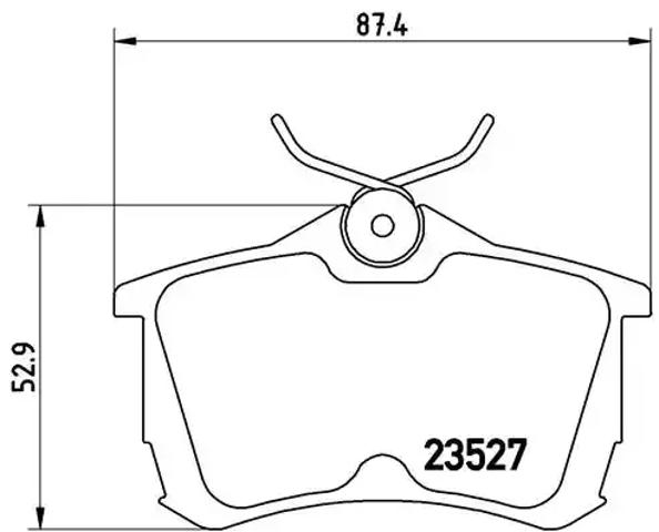 Задні дискові колодки P28030 BREMBO