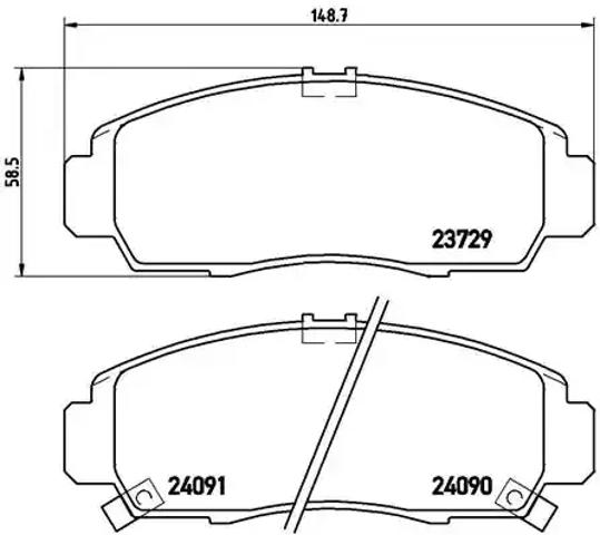 Гальмівні колодки P28034 BREMBO