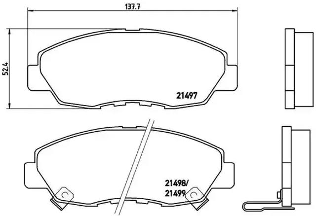 Гальмівні колодки P28042 BREMBO