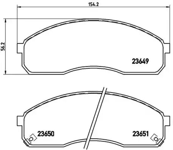 Колодки гальмівні дискові комплект P30012 BREMBO
