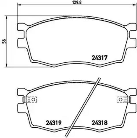 Дискові гальма P30026 BREMBO