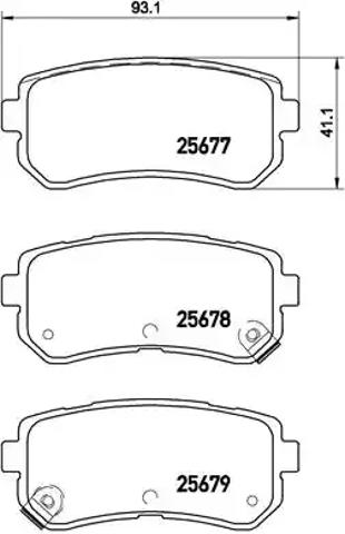 Колодки гальмові задні, дискові P30068 BREMBO