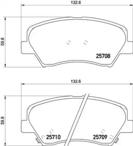 Тормозні колодки P30073 BREMBO