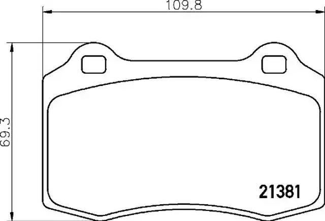 Колодки гальмові задні, дискові P36020 BREMBO