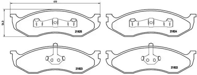 Передні гальмівні колодки P37004 BREMBO