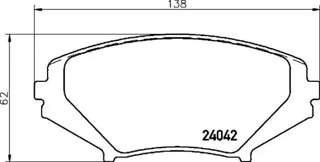 Колодки передні P49034 BREMBO