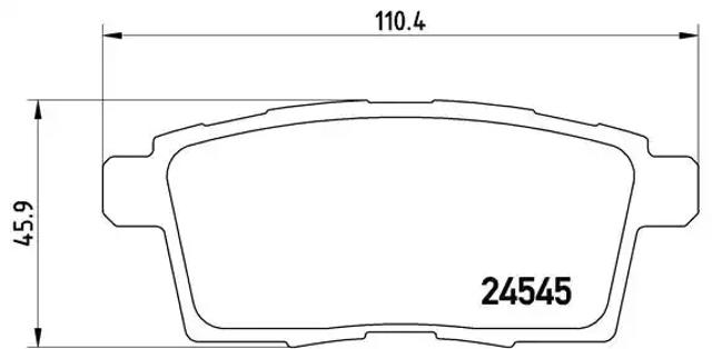 Колодки гальмівні задні, дискові P49041 BREMBO