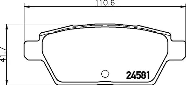 Колодки гальмівні задні, дискові P49051 BREMBO