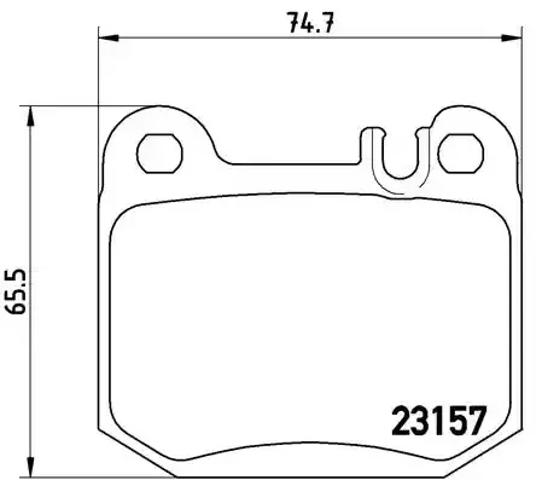 Задні колодки P50043 BREMBO