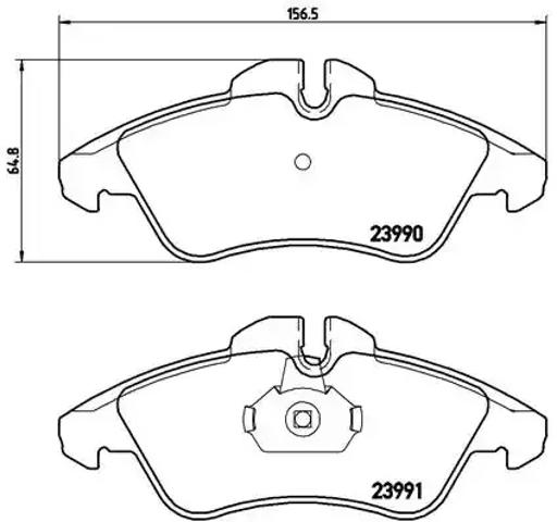 Передні гальмівні колодки P50080 BREMBO