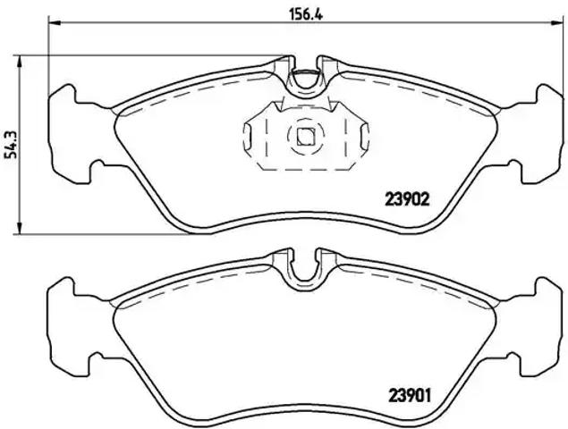 Колодки на гальмо задній дисковий P50082 BREMBO