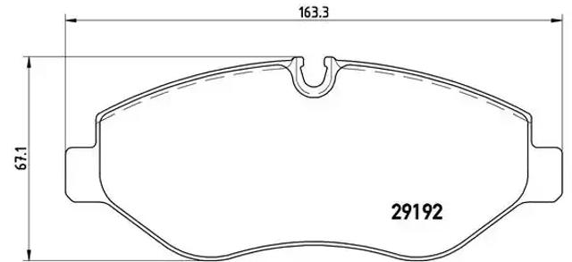 Колодки гальмівні передні, дискові P50085 BREMBO