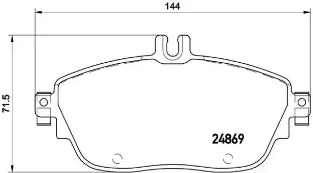 Колодки гальмівні передні, дискові P50093 BREMBO