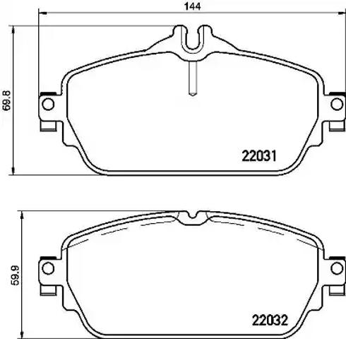Тормозні колодки P50118 BREMBO