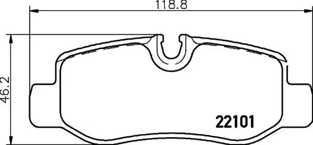 Задні гальмівні колодки P50126 BREMBO