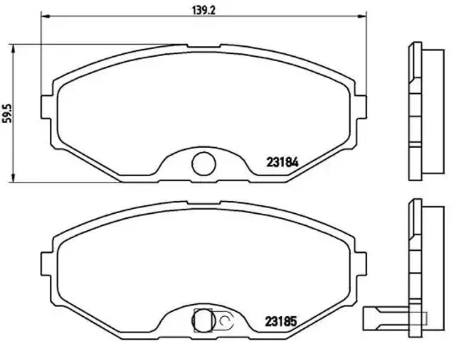 Тормозні колодки P56045 BREMBO