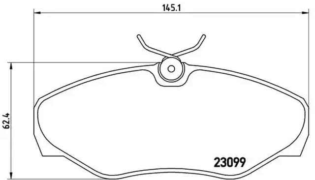 Тормозні колодки P56061 BREMBO