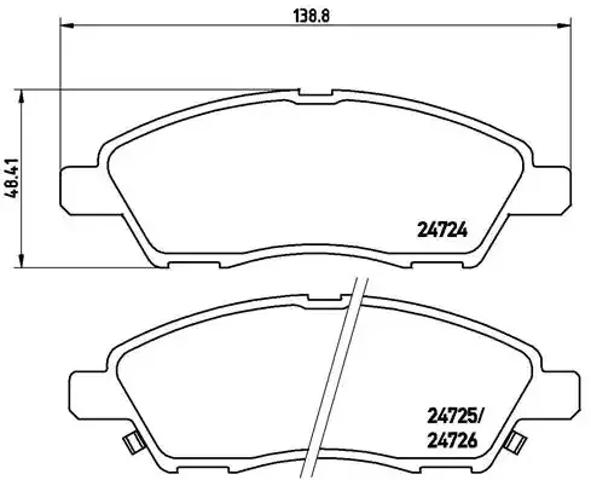Колодки передні P56070 BREMBO