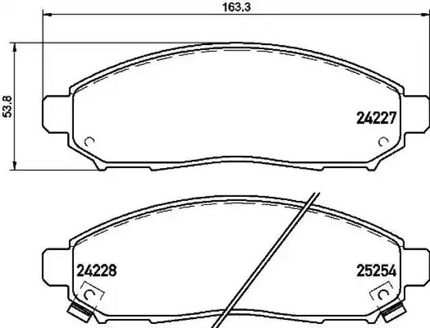 Колодки гальмівні передні, дискові P56096 BREMBO
