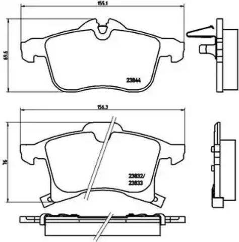 Гальмівні колодки P59045 BREMBO