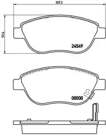 Гальмівні колодки P59052 BREMBO