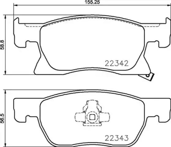 Передні гальмівні колодки P59092 BREMBO
