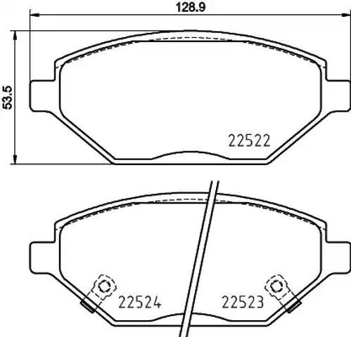 Колодки передні P59093 BREMBO