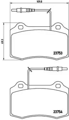 Колодки гальмівні передні, дискові P61064 BREMBO