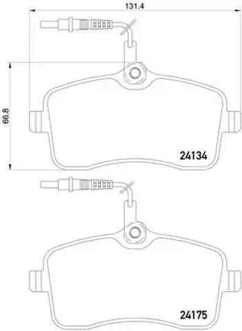 Колодки передні P61109 BREMBO