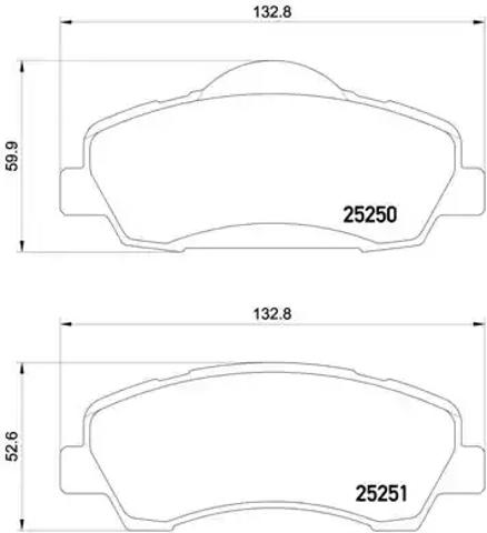 Гальмівні колодки P61113 BREMBO