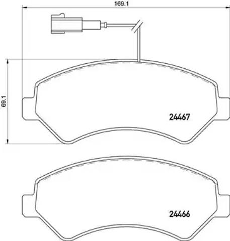 Гальмівні колодки P61118 BREMBO