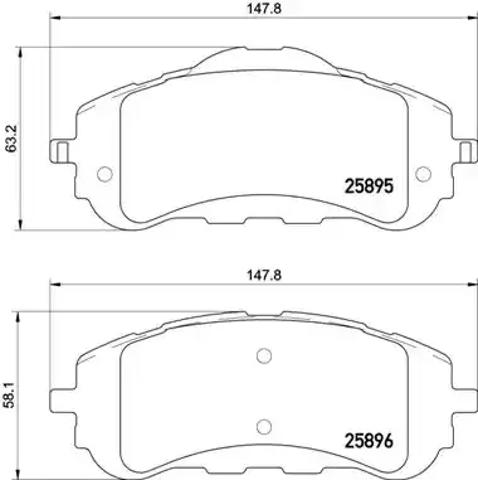 Тормозні колодки P61120 BREMBO